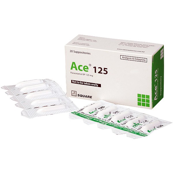 Ace 125 Supp, Paracetamol, Paracetamol