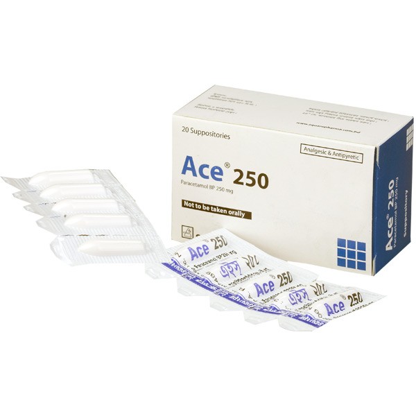 Ace 250 Supp, Paracetamol, Paracetamol