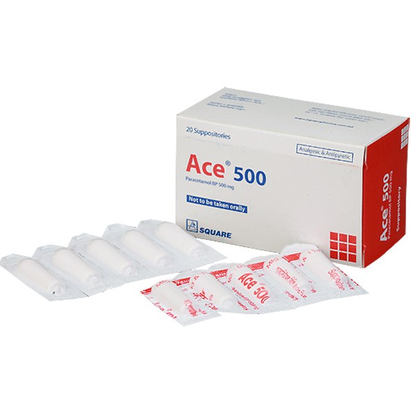 Ace 500 Supp, Paracetamol, Paracetamol