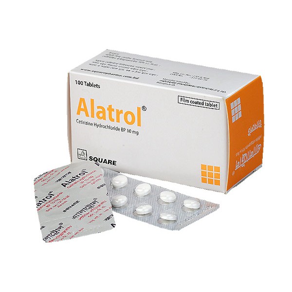 Alatrol 10mg tab, Cetirizine HCl, Cetirizine Dihydrochloride