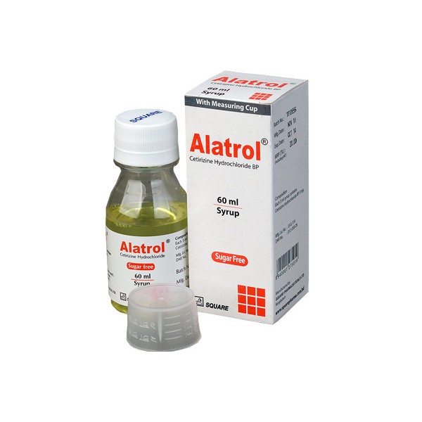 Alatrol 60ml Syp, Cetirizine HCl, Cetirizine Dihydrochloride