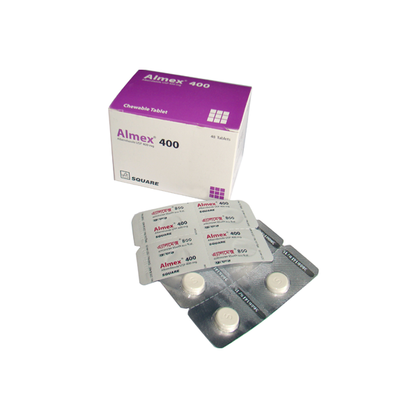 Almex 400 Tab, Albendazole, Albendazole