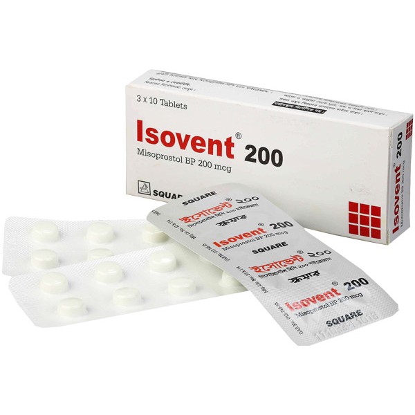 Isovent 200 tablet, 14719, Misoprostol