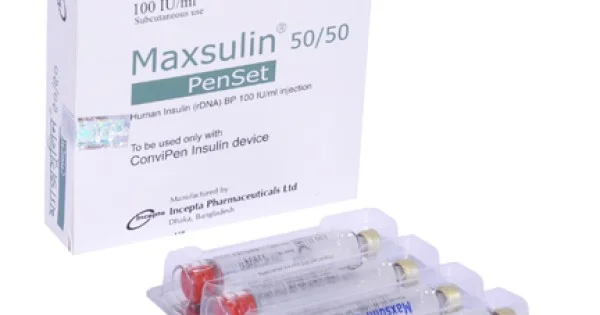 Maxsulin 50/50 penset - Insulin Human [rDNA] + Isophane Insulin Human