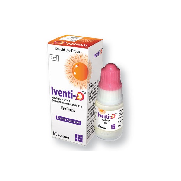 Iventi -D 5 ml Eye drop, 14997, Moxifloxacin