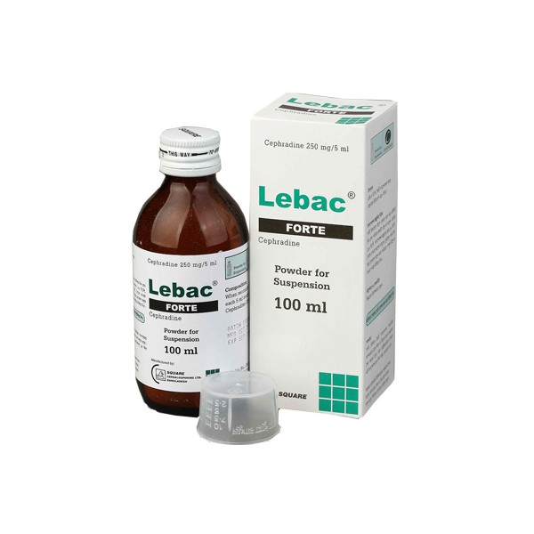 Lebac Forte  Powder for Suspension 100ml, 14345, Cephradine