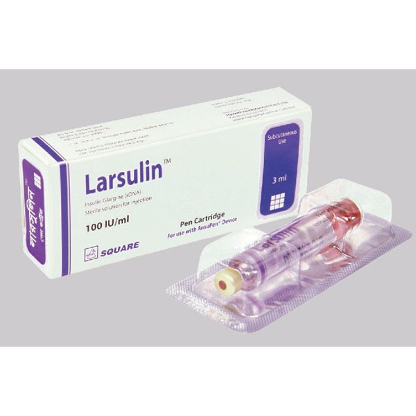 Larsulin Pen Cartridge 3 ml vial, Insulin Glargine,