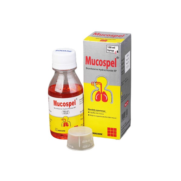 Mucospel Syrup, 11012, Bromhexine
