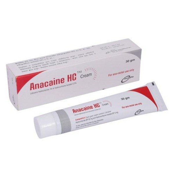 Anacaine HC cream, 26379, Lidocaine