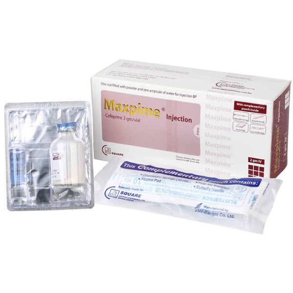 Maxpime 2 gm IM/IV injection, Cefepime Hydrochloride, All Medicine
