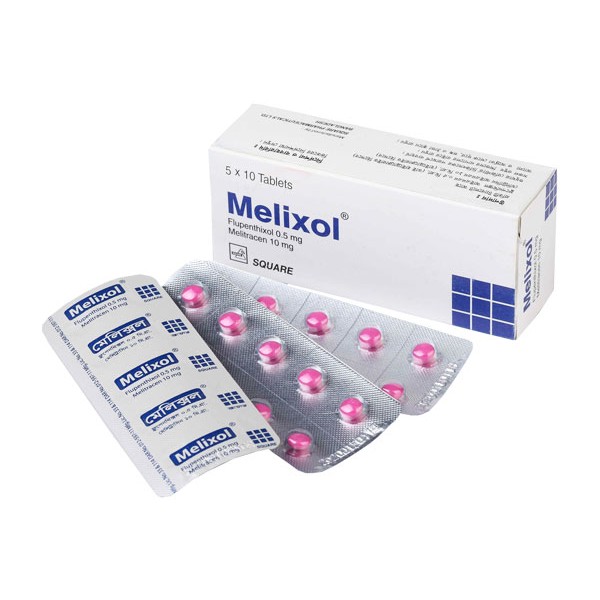 Melixol 0.5 /10 mg Tablet, 1 strip