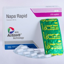 Napa Rapid 500 mg Tablet, 1 Strip Napa Rapid 500 mg Tablet, 1 Strip