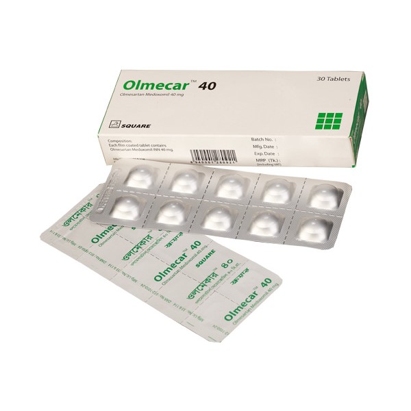 Olmecar 40 mg Tablet