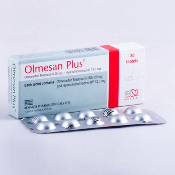 Olmesan Plus tablet, 24051, Hydrochlorothiazide