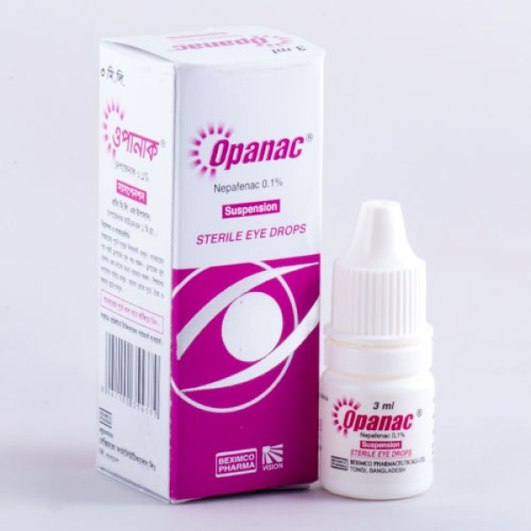 Opanac Eye drops, 15482, Nepafenac