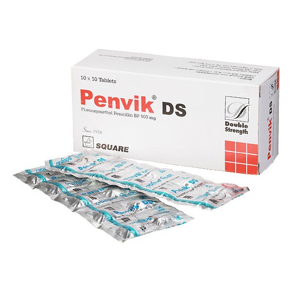 Penvik DS Tablet 500 mg, Phenoxymethyl Penicillin, Phenoxymethyl Penicillin