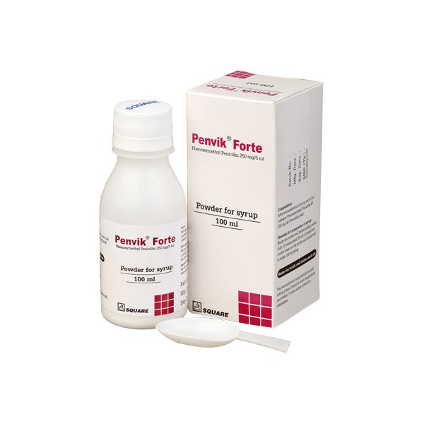 PenviK Forte 250 mg/5 ml Dry Syrup 100 ml bottle, 18075, Phenoxymethyl Penicillin