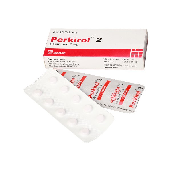 Perkirol 2 mg Tablet, Ropinirole, Ropinirole