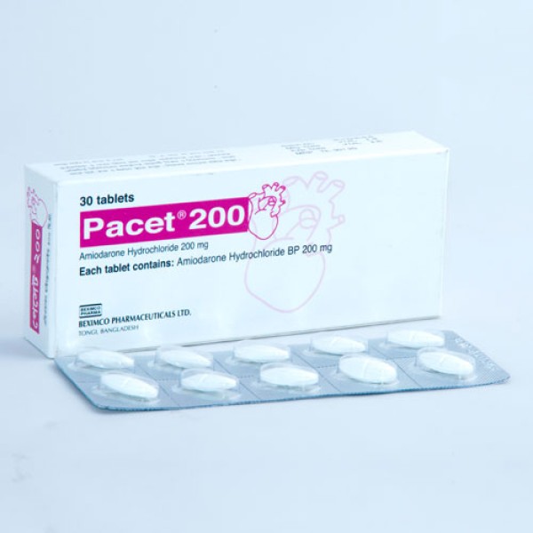 Pacet 200 tablet, 6982, Amiodarone Hydrochloride