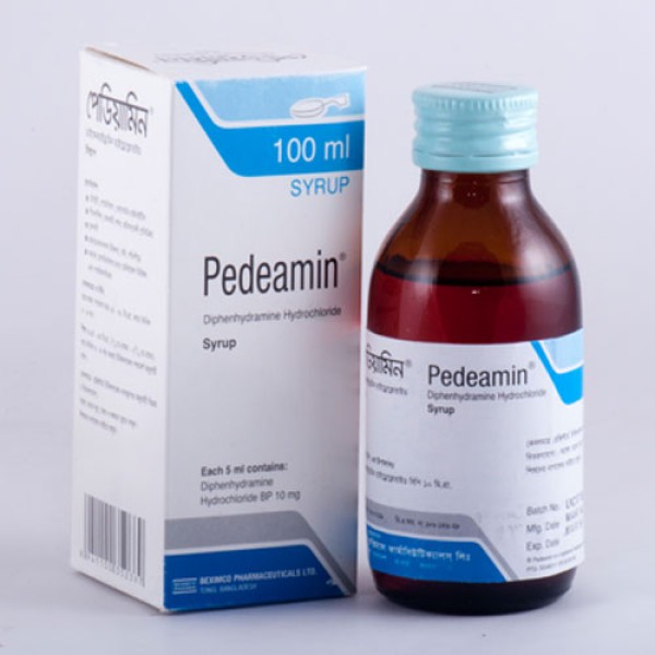 Pedeamin syp 100 ml, 18727, Diphenhydramine Hydrochloride