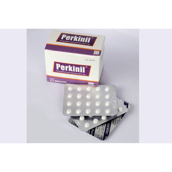 Perkinil 5 mg  Tablet, Procyclidine HCl, Procyclidine Hydrochloride