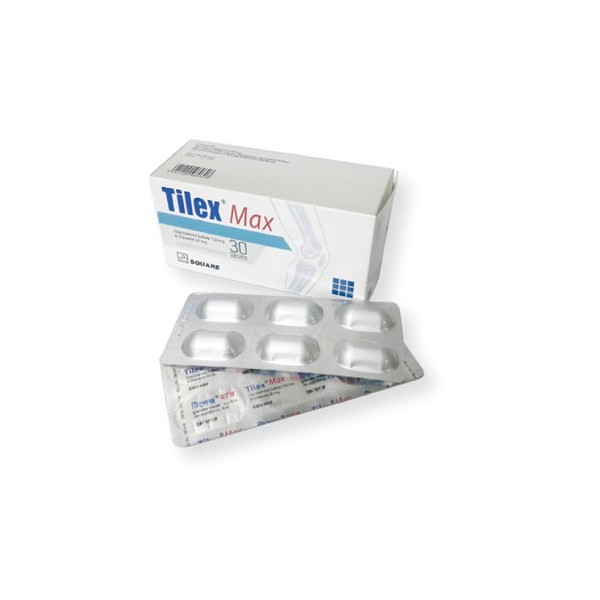 Tilex Max Tablet, Glucosamine 750 mg + Diacerein 50 mg, Glucosamine