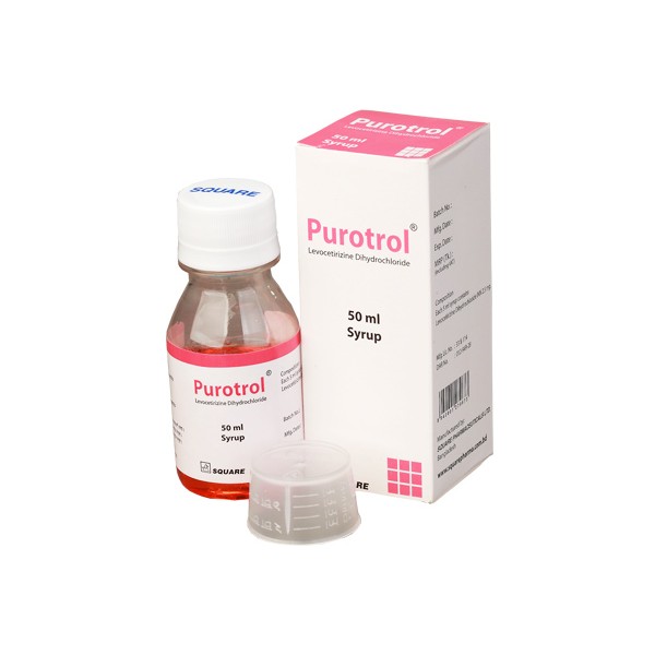 Purotrol 50 ml Syrup, Levocetirizine Dihydrochloride, All Medicine