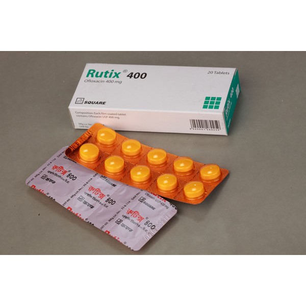 Rutix 400 mg Tablet, Ofloxacin, Ofloxacin