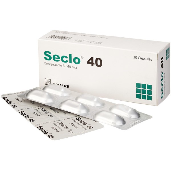 Seclo 40 Capsule, 16622, Omeprazole