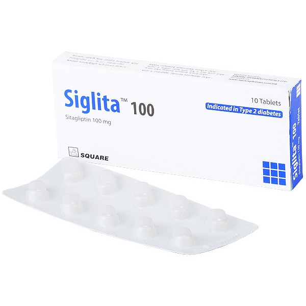 Siglita 100 mg tablet, Sitagliptin, Sitagliptin