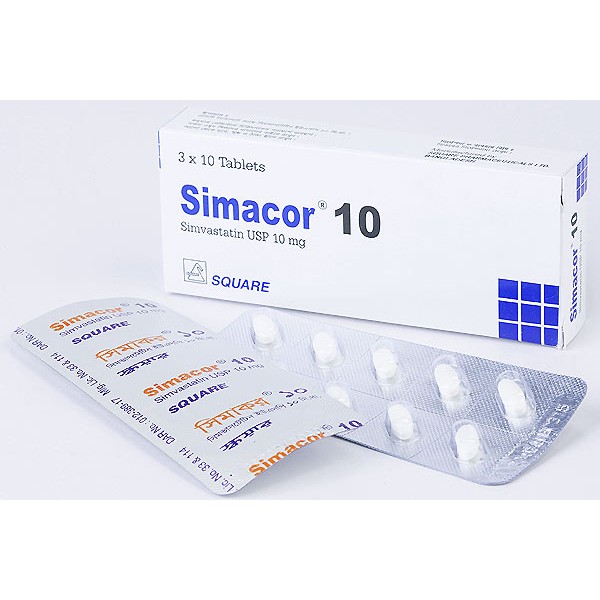 Simacor 10 tablet, 20793, Simvastatin