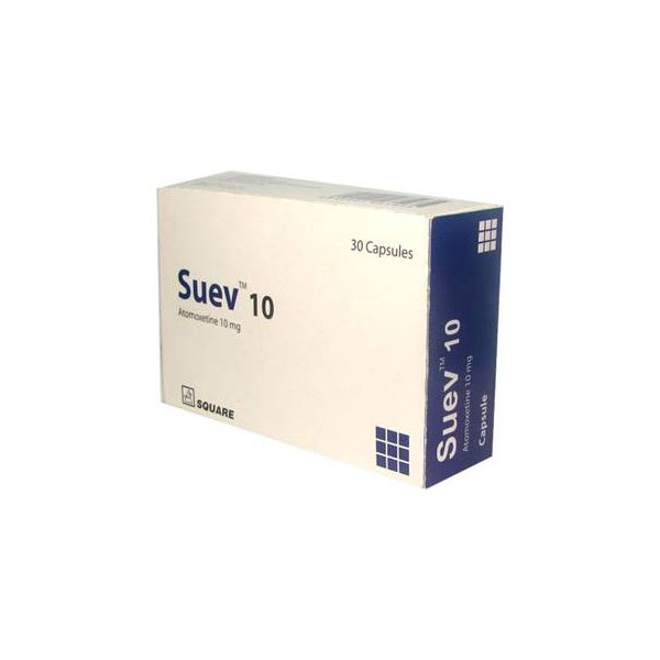 Suev 10mg capsule, Atomoxetine, Atomoxetine