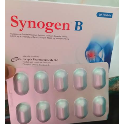 Synogen B Tablet (20 mg+750 mg+50 mg+0.75 mg)