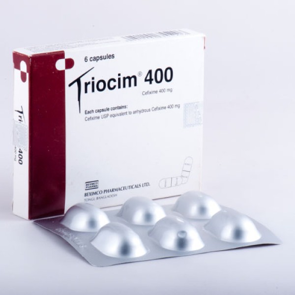 Triocim 400 capsule, 12610, Cefixim