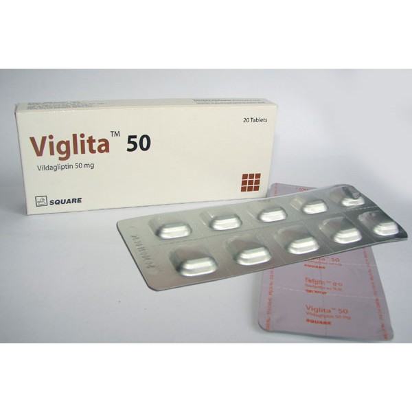 Viglita 50 tablet, 23442, Vildagliptin