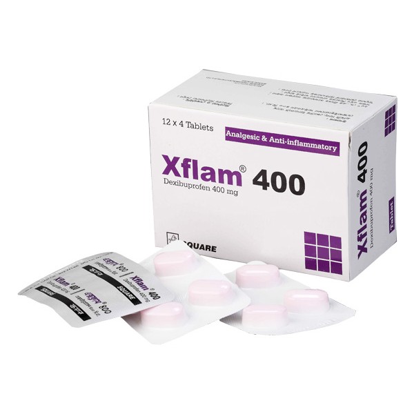 Xflam 400 mg Tablet, Dex-Ibuprofen, Dexibuprofen