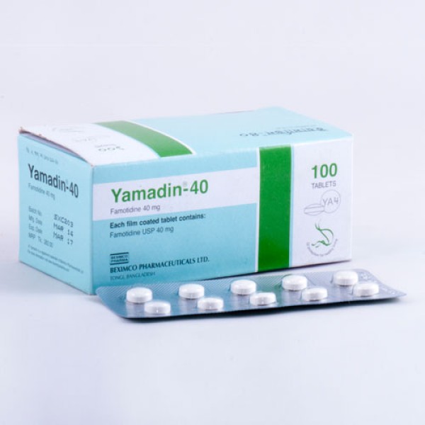 Yamadin 40 Tablets, 20706, Famotidine