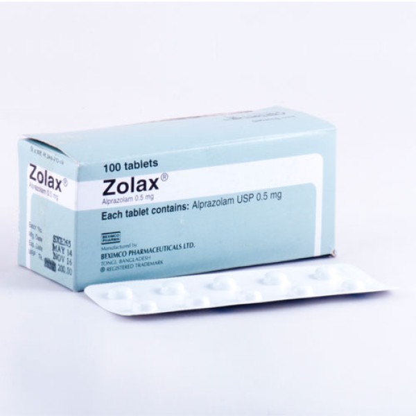 Zolax Tablet 0.05, 6442, Alprazolam