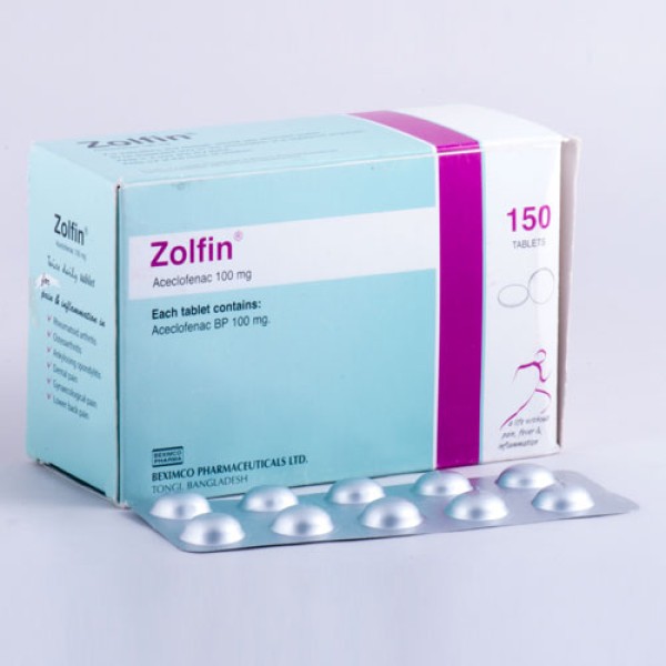 Zolfin tablet, 37, Aceclofenac