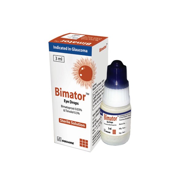 Bimator 0.03%+0.5% Eye Drops, Bimatoprost 0.03% & Timolol 0.5%, All Medicine