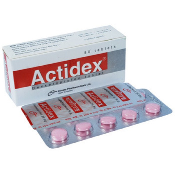 Actidex, Dexketoprofen 25 mg Tablet, All Medicine