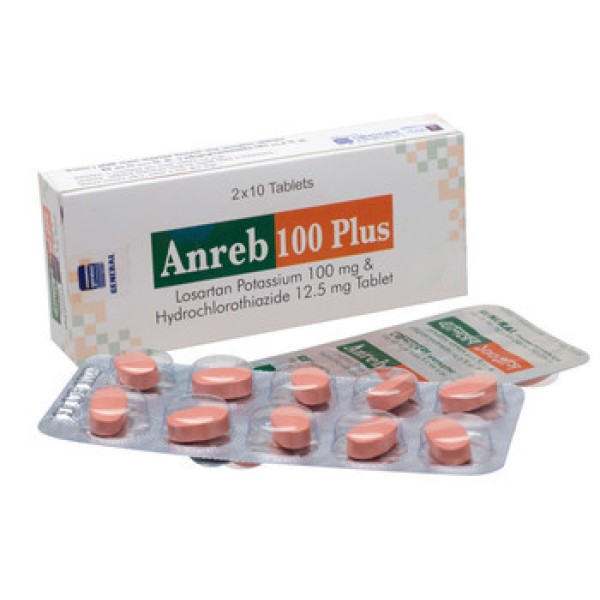 Anreb 100 plus (Tab) 12.5mg in Bangladesh,Anreb 100 plus (Tab) 12.5mg price , usage of Anreb 100 plus (Tab) 12.5mg