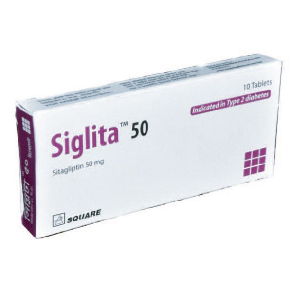Siglita 50 mg tablet, Sitagliptin, Sitagliptin