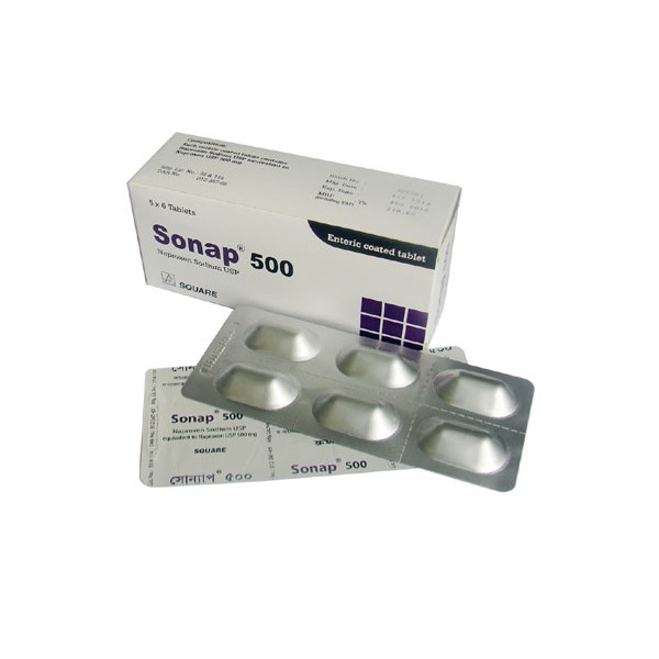 Sonap 500 mg tablet, Naproxen, Naproxen